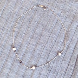 Silpada, pearl and sterling silver necklace.